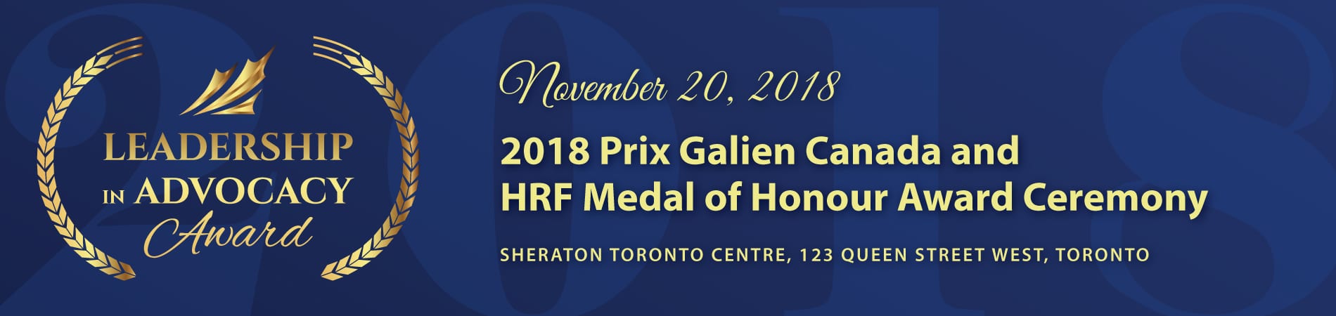 2018 Prix Galien Canada and HRF Medal of Honour Award Ceremony
